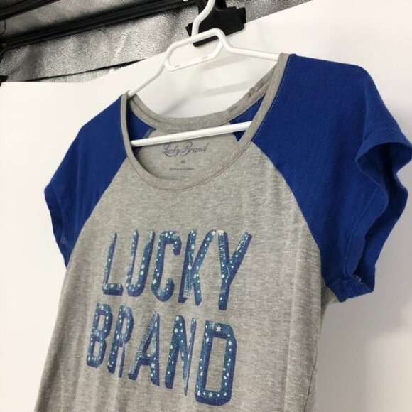 Lucky Brand grey blue graphic t-shirt - Picture 10 of 13
